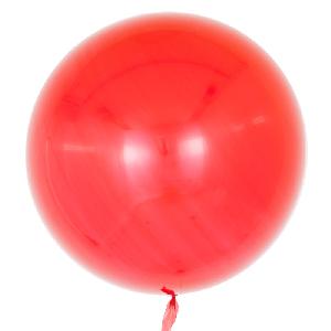 Воздушный шар 18"(45см) сфера Фольгированный FALALI красный (Сфера 3D, Deco Bubble), шт