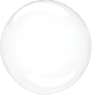 Воздушный шар 20"(50см) сфера Фольгированный FALALI прозрачный (Сфера 3D, Deco Bubble), шт