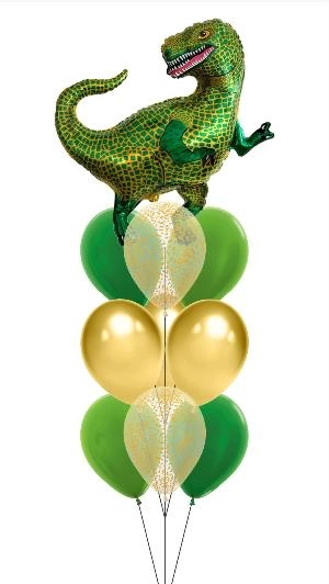 Фонтан из шаров (Зеленый динозавр)